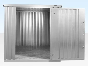 3M X 2.1M Flat Pack Storage Container – Galvanised